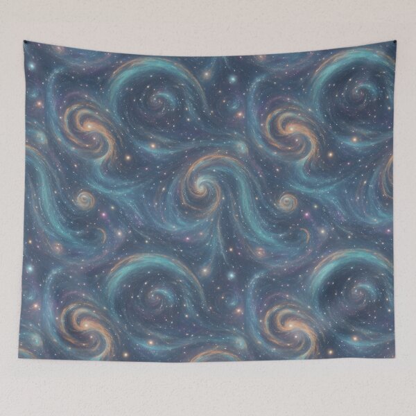 Item preview, Swirling galaxy Seamless patterns designed and sold by RocketArtInd.