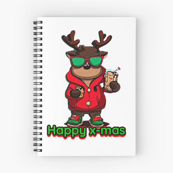 Item preview, reindeer eating cookies with cold chocolate designed and sold by ONIX23.
