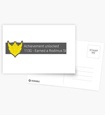 Achievement Unlocked! Earned a Rodimus Star! Postcards