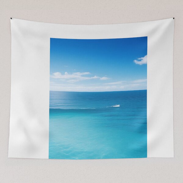 Item preview, calm blue ocean view designed and sold by denakh.