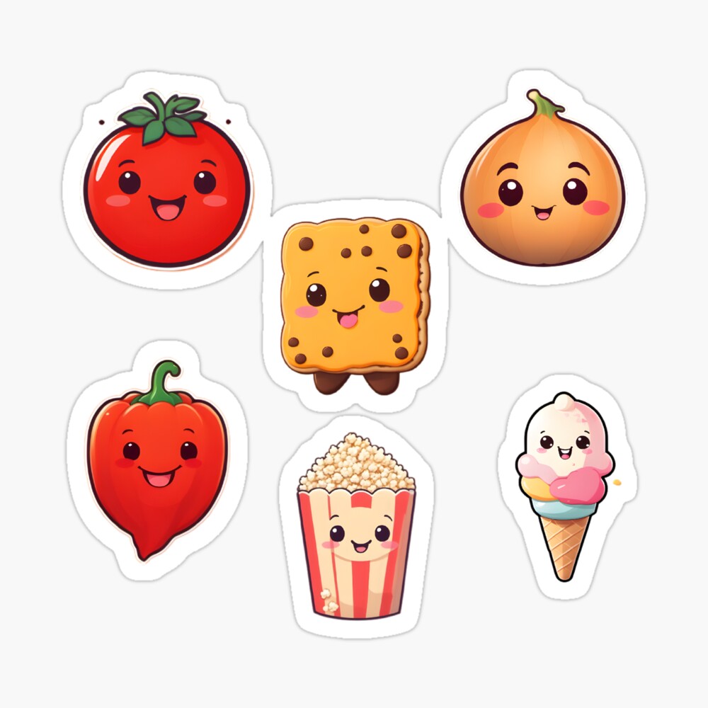 Cute Kawaii Food Stickers