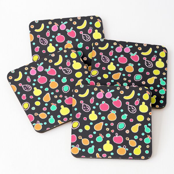 Item preview, Vivid Neon Fruitful Pattern designed and sold by Health And Fitness Posts e-Store.