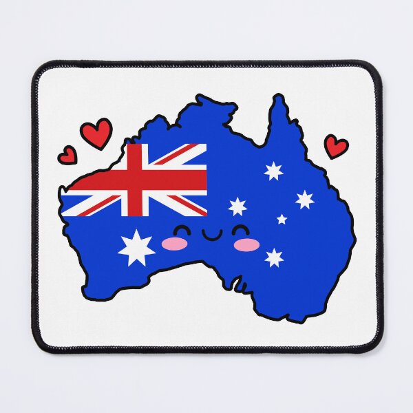 Item preview, Australia Flag Map Smile with Love designed and sold by pixelsparkzone.