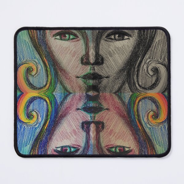 Item preview, Woman Face Drawing Colored Pencils Hand Made designed and sold by AlfiyaKircheva.