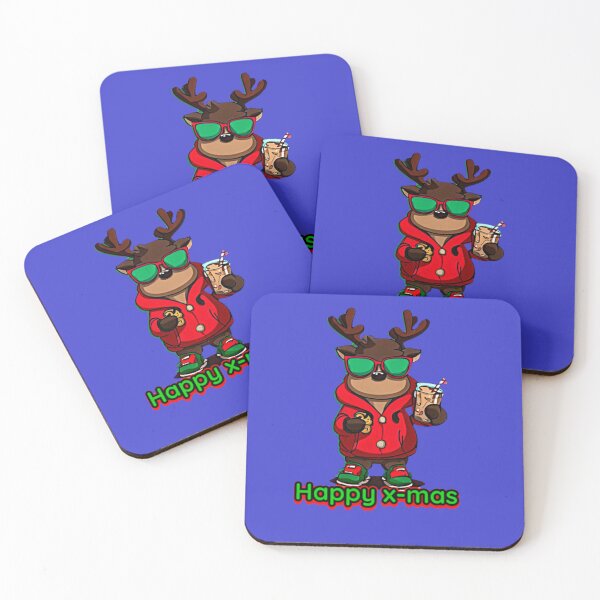 Item preview, reindeer eating cookies with cold chocolate designed and sold by ONIX23.