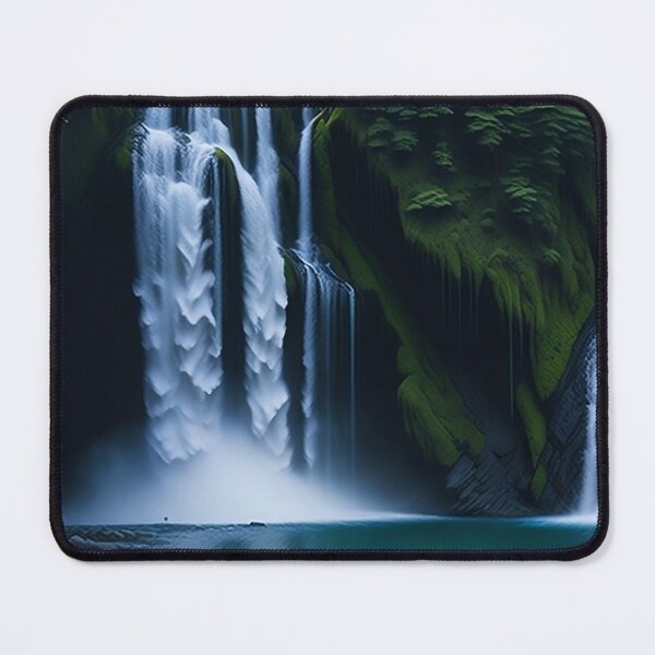 Item preview, Natural waterfalls in beautiful nature among the trees designed and sold by elmarany123.