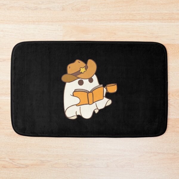 Item preview, Cute halloween sheriff ghost reading a book and drinking coffee designed and sold by Mateusz Majcherek.