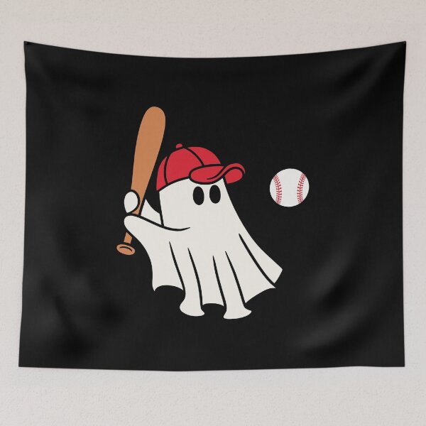 Item preview, Ghost playing baseball designed and sold by Mateusz Majcherek.
