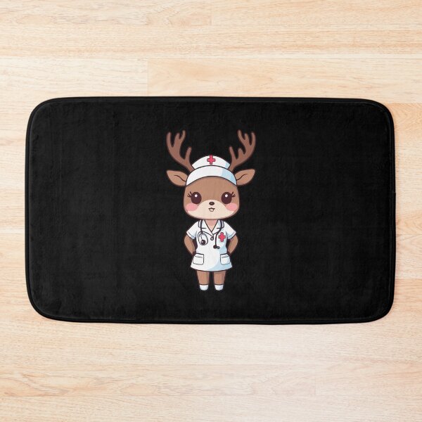 Item preview, Cheerful Nurse Reindeer designed and sold by Ridaelb.