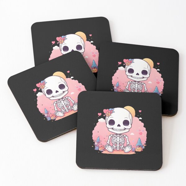 Item preview, Cute kawaii skeleton halloween designed and sold by mrlazypl.