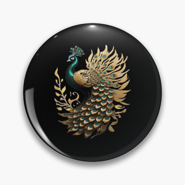 Item preview, Green gold Peacock  designed and sold by Roxburylane.