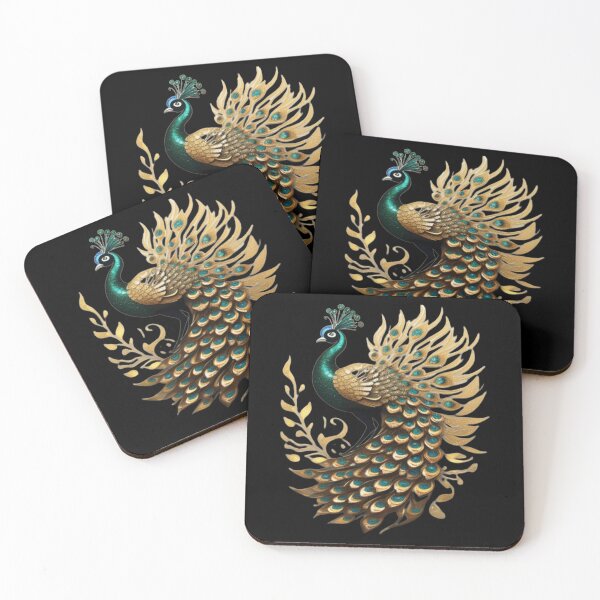 Item preview, Green gold Peacock  designed and sold by Roxburylane.