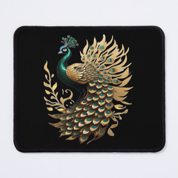 Item preview, Green gold Peacock designed and sold by Roxburylane.