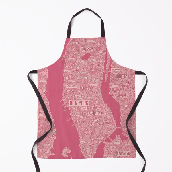 Item preview, Nyc poster map New York pink designed and sold by oliver polanski.