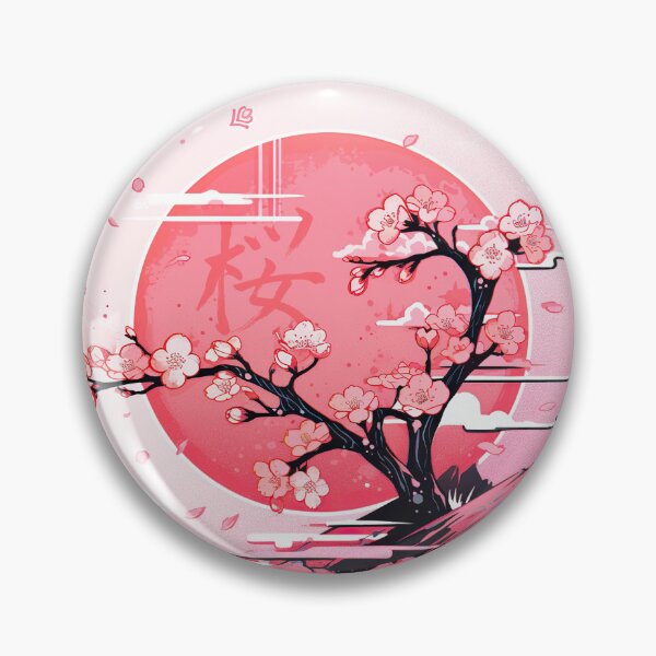 Item preview, Retro Style Cherry Blossom Design - Vintage Floral Art designed and sold by 999Memento.