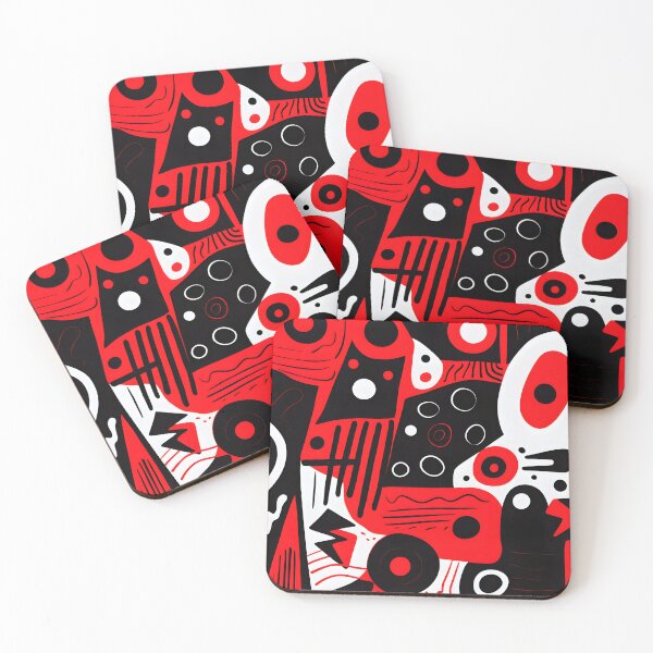 Item preview, Red and black abstract design  designed and sold by Chirayu1111.