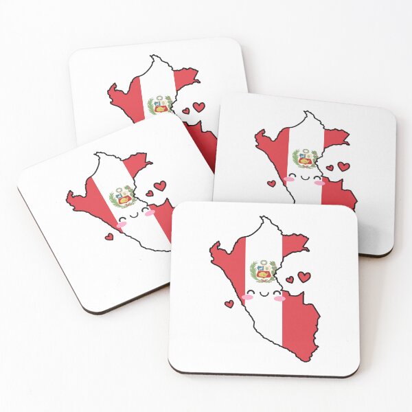 Item preview, Peru Flag Map Smile with Love designed and sold by pixelsparkzone.