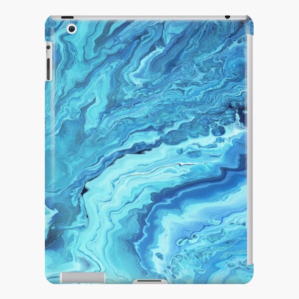 Teal Geode: Acrylic Pour Painting iPad Snap Case