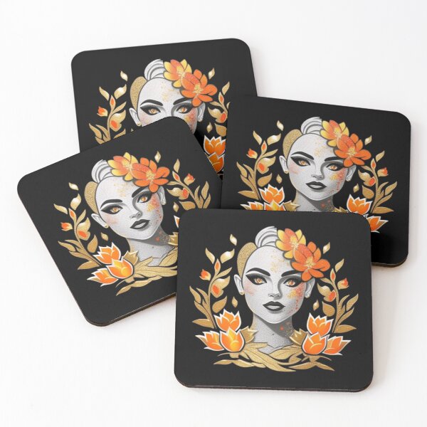 Item preview, Orange gold tulip crest  designed and sold by Roxburylane.