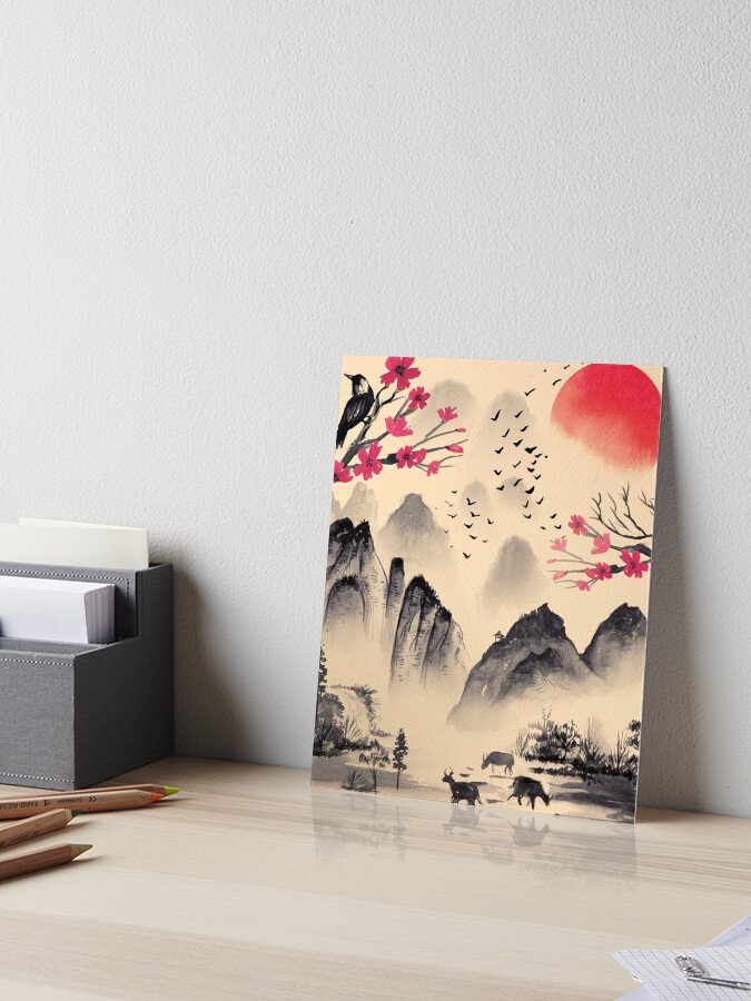 Japanese landscape aesthetic vintage Japan