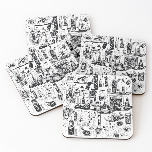 Item preview, bar tools doodle designed and sold by Etitude.
