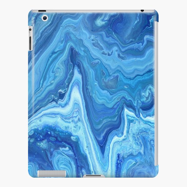 Blue Geode: Acrylic Pour Painting iPad Snap Case