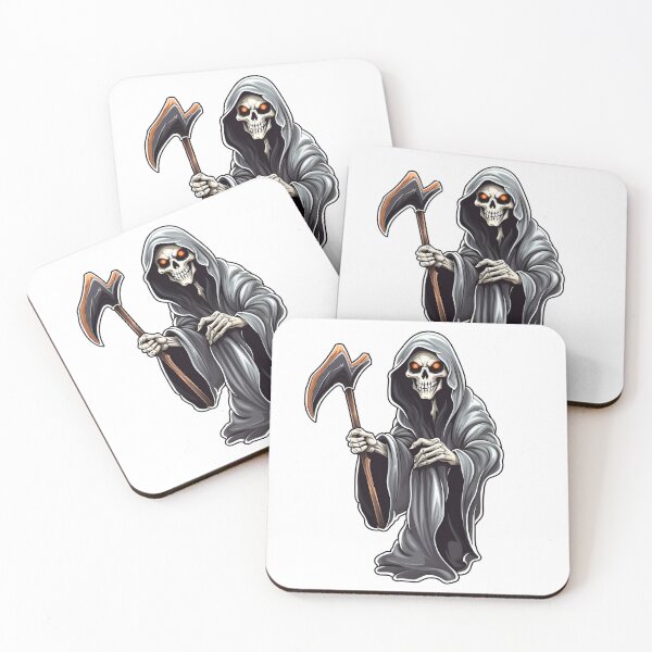Item preview, Artistic Style Cartoon Halloween Grim Reaper, Halloween Monster Sticker, Wall arts, Art Prints and More designed and sold by Kevin Lou.