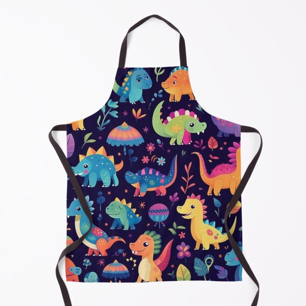 Item preview, Prehistoric pattern of tiny dinosaurs designed and sold by liana campbell.