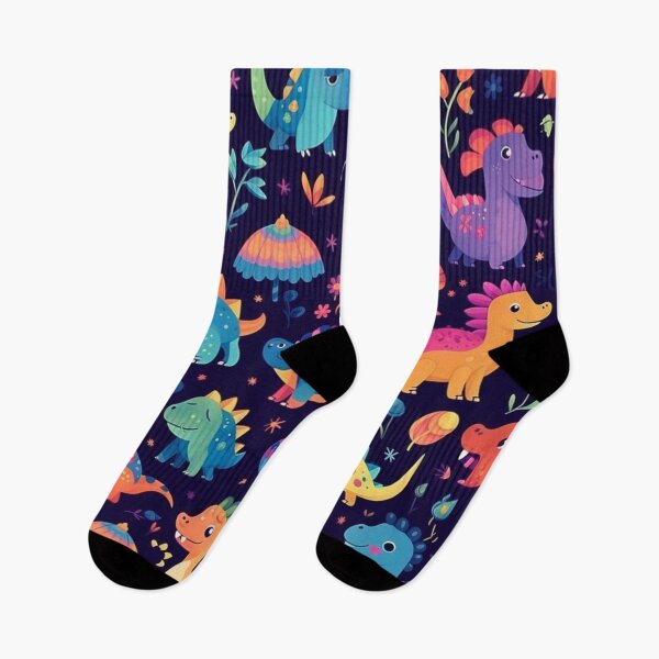 Item preview, Prehistoric pattern of tiny dinosaurs designed and sold by liana campbell.