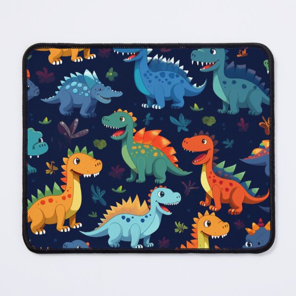 Item preview, Prehistoric pattern of tiny fierce dinosaurs designed and sold by liana campbell.