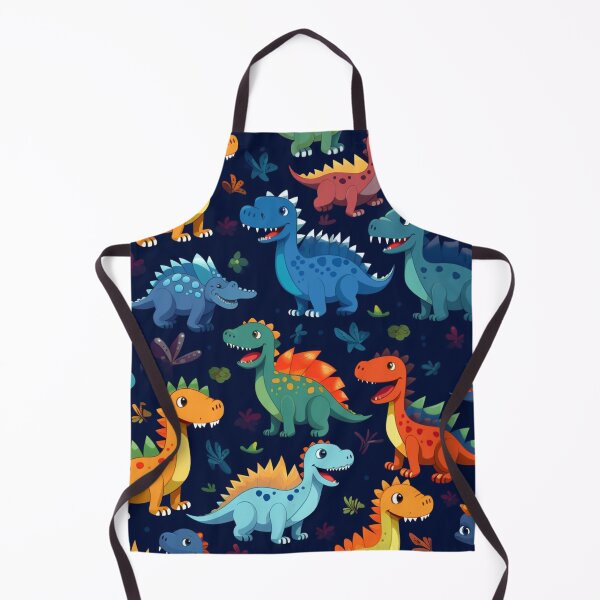 Item preview, Prehistoric pattern of tiny fierce dinosaurs designed and sold by liana campbell.