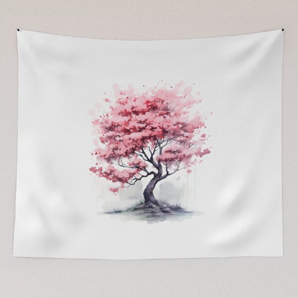 Item preview, Sakura Splendor: A Watercolor Scene designed and sold by Shirtastically.