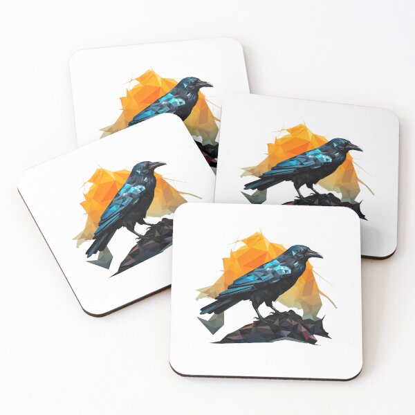 Item preview, Polygon crow designed and sold by InkCreato.
