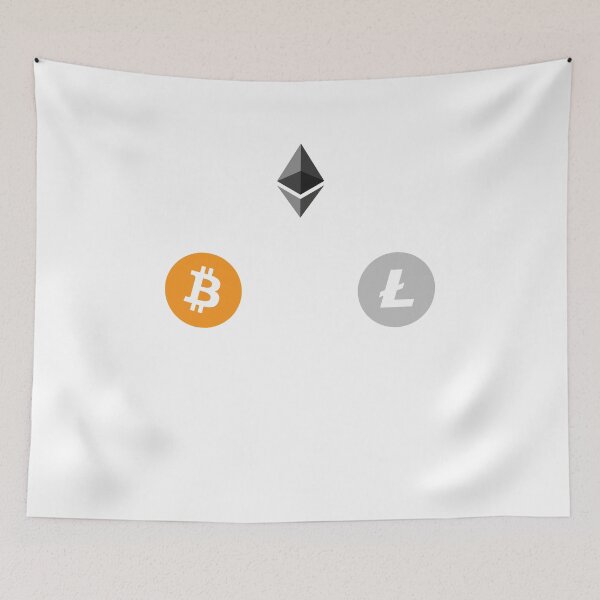 Item preview, Bitcoin Ethereum Litecoin Triangle T-Shirt designed and sold by Rainwater Merch.