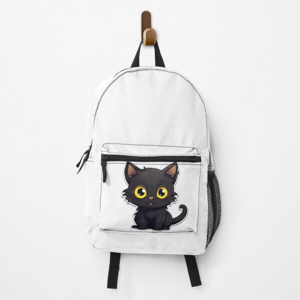 Item preview, Cartoon Style Cute Black Kitty Black Cat Halloween Black Cat Sticker Art Prints and More designed and sold by Kevin Lou.