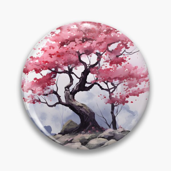 Item preview, Cherry Charm: A Watercolor Sakura Scene designed and sold by Shirtastically.
