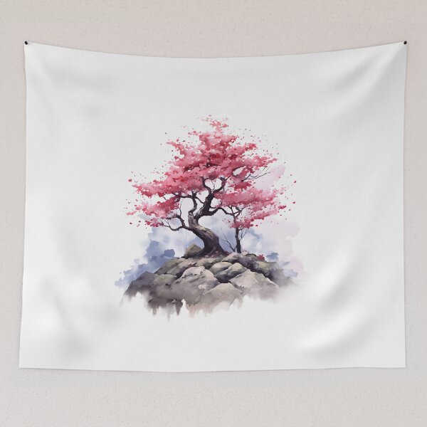 Item preview, Cherry Charm: A Watercolor Sakura Scene designed and sold by Shirtastically.