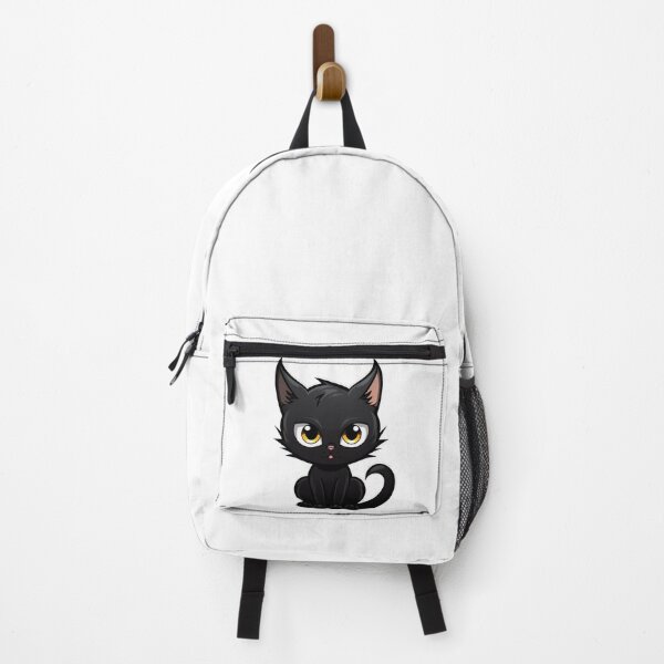 Item preview, Cartoon Style Cute Black Kitty Black Cat Halloween Black Cat Sticker Art Prints and More designed and sold by Kevin Lou.