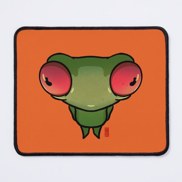 Item preview, anime fisheye about to snap at my frogging limit frog designed and sold by DingHuArt.