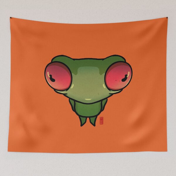 Item preview, anime fisheye about to snap at my frogging limit frog designed and sold by DingHuArt.