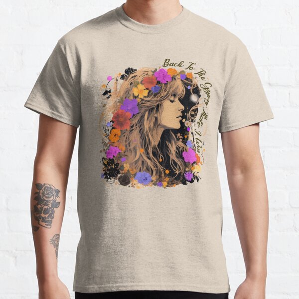 Vintage Stevie Nicks design with wildflower Gypsy That I was  Classic T-Shirt