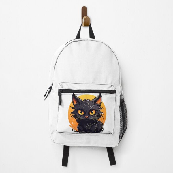 Item preview, Cartoon Style Cute Black Kitty Black Cat Halloween Black Cat Sticker Art Prints and More designed and sold by Kevin Lou.