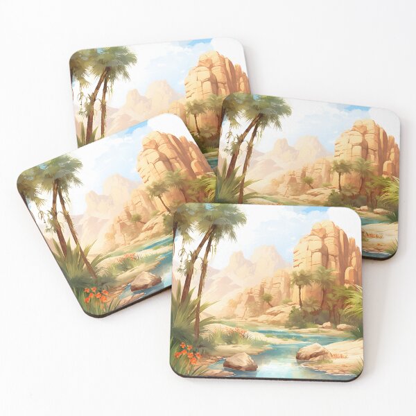 Item preview, Desert Dream: Watercolor Oasis Scene designed and sold by Shirtastically.