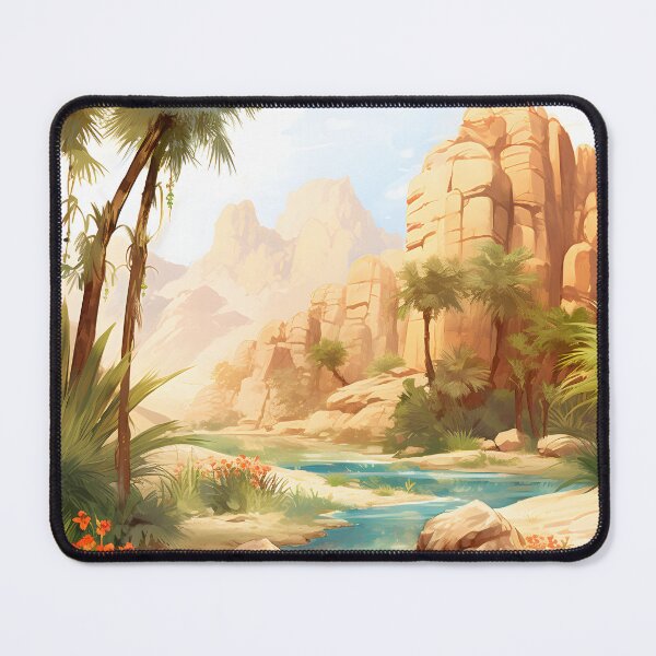 Item preview, Desert Dream: Watercolor Oasis Scene designed and sold by Shirtastically.