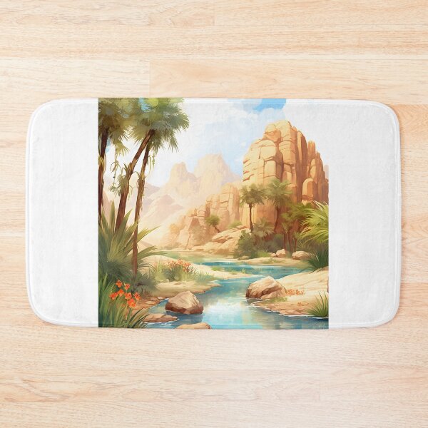 Item preview, Desert Dream: Watercolor Oasis Scene designed and sold by Shirtastically.