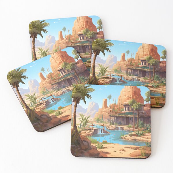 Item preview, Desert Delight: Watercolor Oasis Scene designed and sold by Shirtastically.