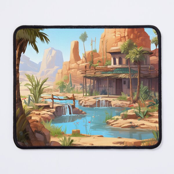 Item preview, Desert Delight: Watercolor Oasis Scene designed and sold by Shirtastically.