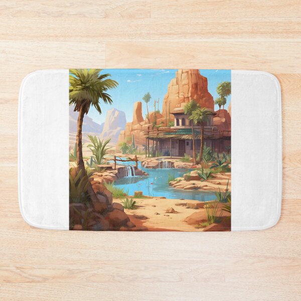 Item preview, Desert Delight: Watercolor Oasis Scene designed and sold by Shirtastically.