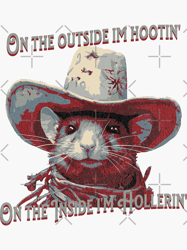Sticker for Sale mit bei Hootin' und Hollerin' und Nagetier-Shirt
