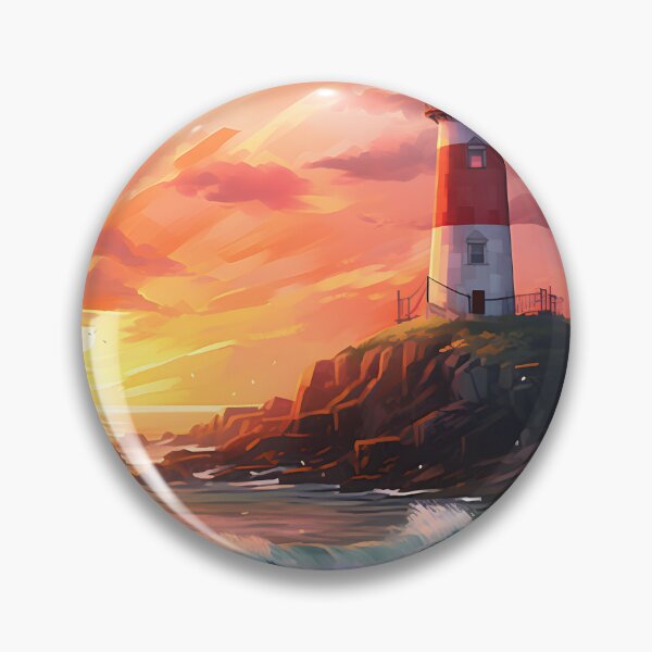 Item preview, Beacon Beauty: Watercolor Lighthouse Scene designed and sold by Shirtastically.
